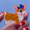 Susan the Corgi Brooch