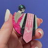 Flamingo Diva Brooch