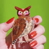 The Grand Great Horned Owl Brooch