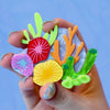 Kaleidoscopic Coral Brooch
