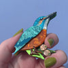 Flash the Kingfisher Brooch