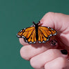 Monarch Butterfly Simplified Mini Brooch