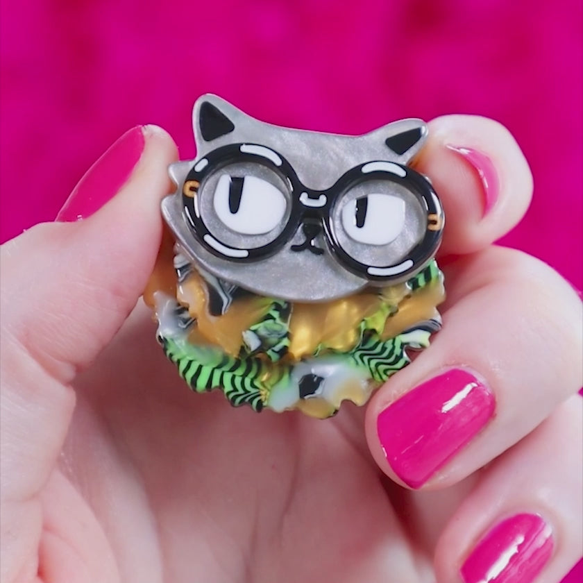 Feathered and Framed Mini Brooch – Erstwilder