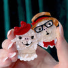 The Enamoured Alpacas Brooch