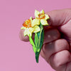 Garden Goddess Daffodil Brooch