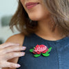 Seen from Afar Waratah Brooch  -  Erstwilder  -  Quirky Resin and Enamel Accessories
