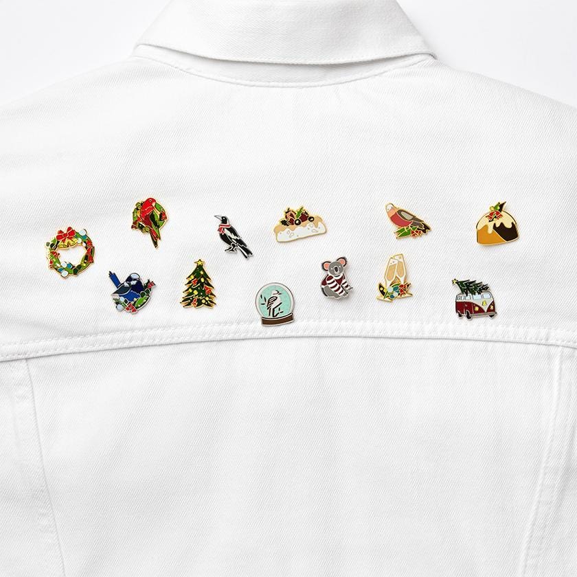 Erstwilder An Australian Christmas Complete Enamel Pin Pack - 12 Piece EPX0025-0100
