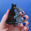 Feline Embrace Brooch