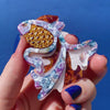 Thin Gold Wings Brooch