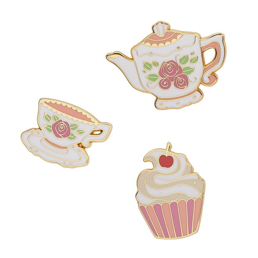 Erstwilder Time For Tea Enamel Pin Set EPX0003-0100