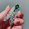 Summer Songstress Stone Set Crystal Brooch