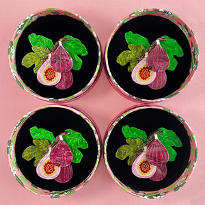 Fig Monday Brooch  -  Erstwilder  -  Quirky Resin and Enamel Accessories
