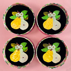 Compare the Pear Brooch  -  Erstwilder  -  Quirky Resin and Enamel Accessories