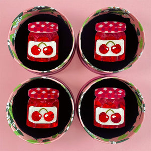 Black Cherry Precious Preserve Mini Brooch  -  Erstwilder  -  Quirky Resin and Enamel Accessories
