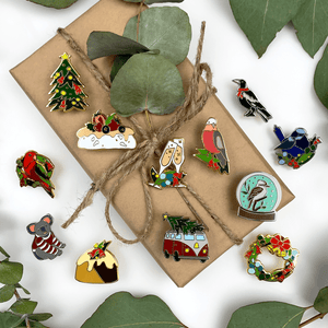 Erstwilder An Australian Christmas Complete Enamel Pin Pack - 12 Piece EPX0025-0100