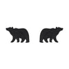 Erstwilder Essentials Bear Textured Resin Stud Earrings - Black EE0009-RI7000