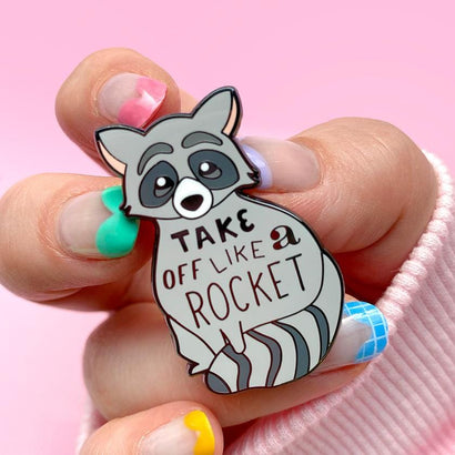 Erstwilder Take Off Like a Rocket Enamel Pin EP0185-7100