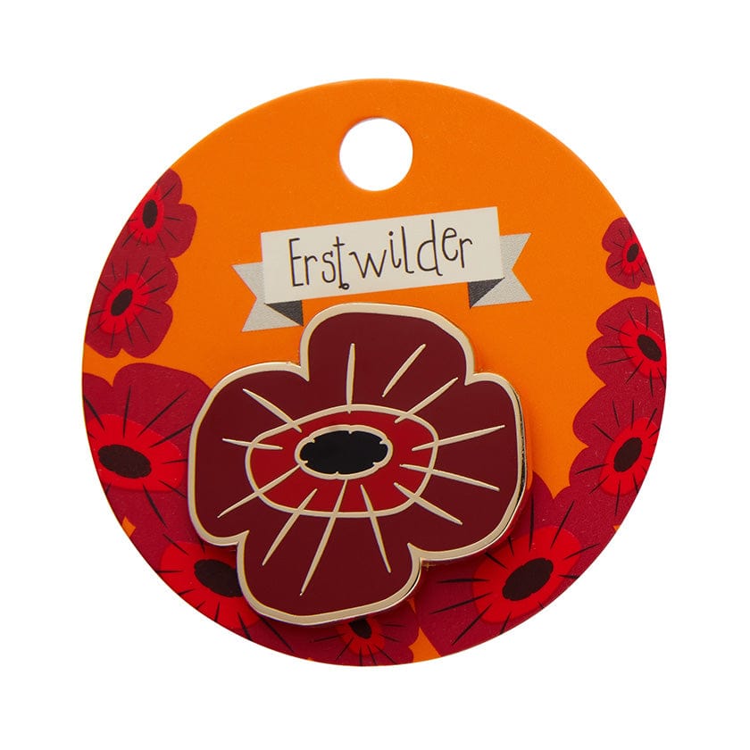 Erstwilder Remembrance Poppy Enamel Pin AF1EP03