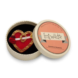Erstwilder A Shot Through the Heart Brooch BH6612-1090