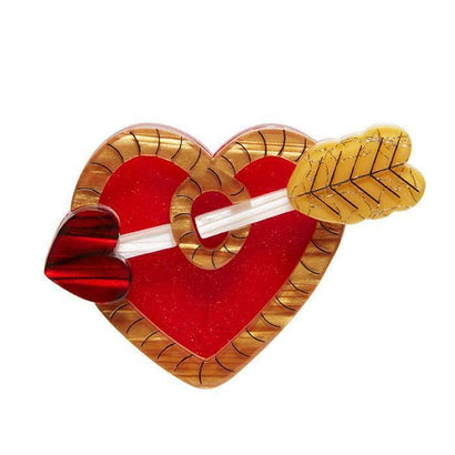 Erstwilder A Shot Through the Heart Brooch BH6612-1090