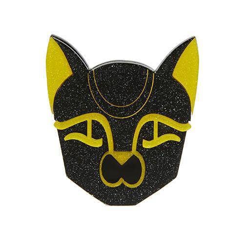 Gold cat shop brooch