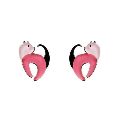 Erstwilder Cat Walk Stud Cat Earrings E6577-2000