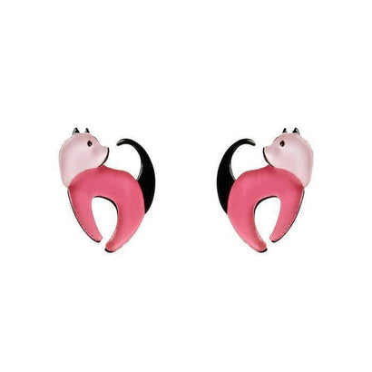 Erstwilder Cat Walk Stud Cat Earrings E6577-2000