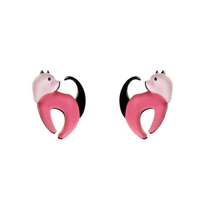 Erstwilder Cat Walk Stud Cat Earrings E6577-2000