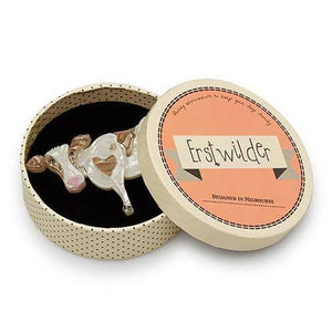 Erstwilder Clara-Bell Cow Brooch BH6268-8090