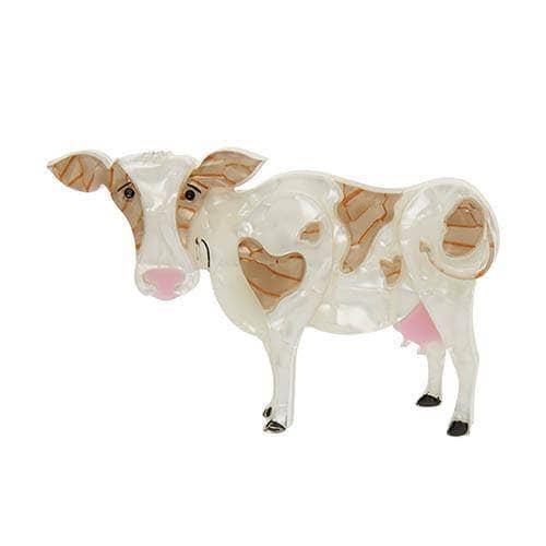 Erstwilder Clara-Bell Cow Brooch BH6268-8090