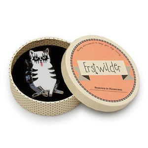 Erstwilder Detroit Rock City Cat Brooch BH6502-8070