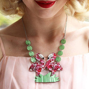 Erstwilder Flamboyant Flamingo Fair  Necklace N5617-2340