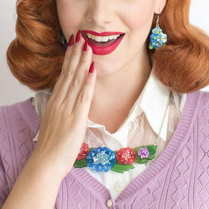 Erstwilder Harmonious Hydrangea  Necklace N6047-3020