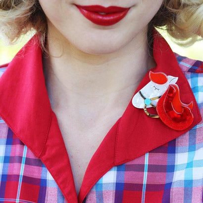 Erstwilder His Girl Friday Brooch BH6610-1080