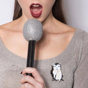 Erstwilder Hound Dog Cat Brooch BH6505-7071