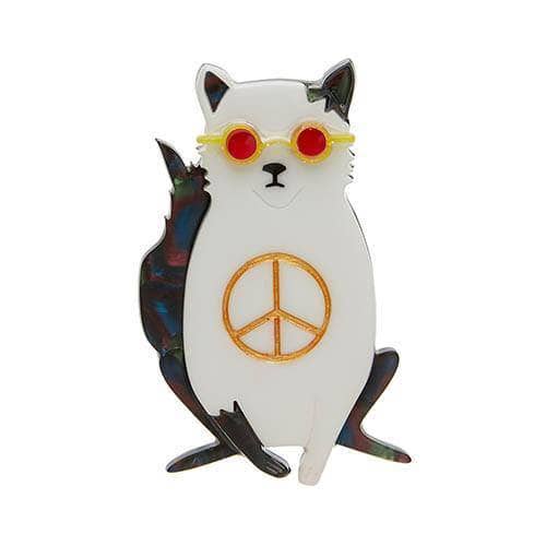 Erstwilder Instant Karma Cat Brooch BH6500-8010