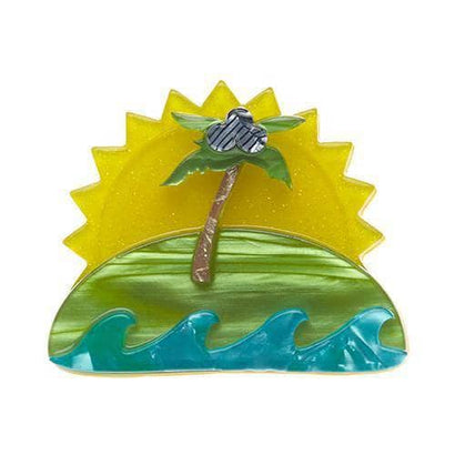 Erstwilder Island in the Sun Brooch BH6250-4060