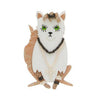 Papa Don't Preach Cat Brooch