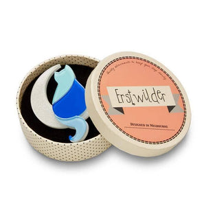 Erstwilder Minna's Moon Cat Brooch BH6576-3080