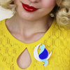 Minna's Moon Cat Brooch
