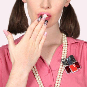 Erstwilder Nailed It! Brooch Red BH5984-1070