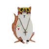 Erstwilder Paradise City Cat Brooch BH6501-8090