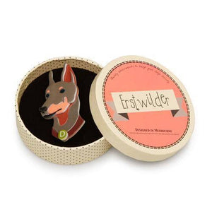 Erstwilder Patrick Pinscher Dog Brooch BH5954-7190