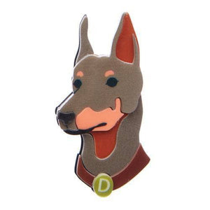 Erstwilder Patrick Pinscher Dog Brooch BH5954-7190