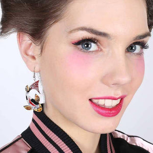 Erstwilder Playing Koi Earrings E6534-6180