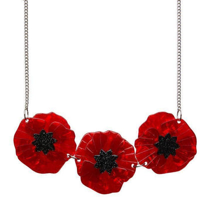 Erstwilder Poppy Field Necklace N4033-7010-GR