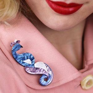 Erstwilder Precious Peafowl Bird Brooch BH6587-3050