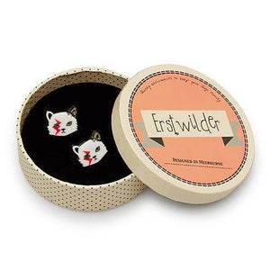 Erstwilder Rebel, Rebel Cat Earrings E6099-8010