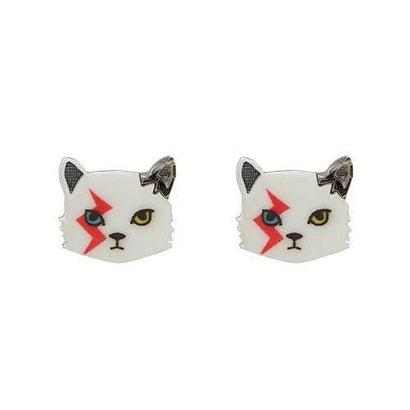 Erstwilder Rebel, Rebel Cat Earrings E6099-8010