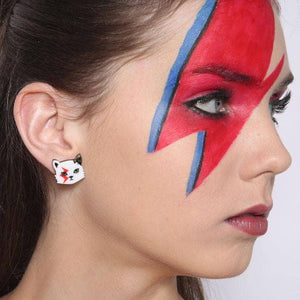 Erstwilder Rebel, Rebel Cat Earrings E6099-8010